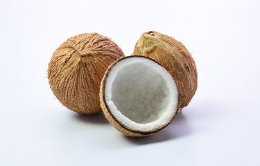 Coconut isolated on white background