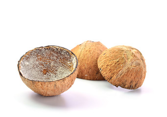 Coconut isolated on white background