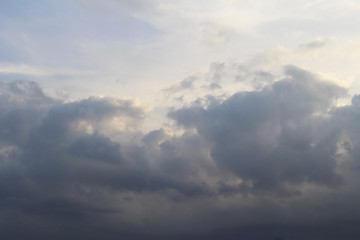 Fototapeta na wymiar Many sky clouds