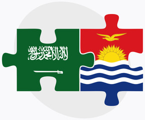 Saudi Arabia and Kiribati Flags