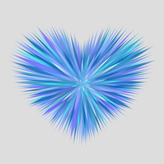 Blue spiny heart