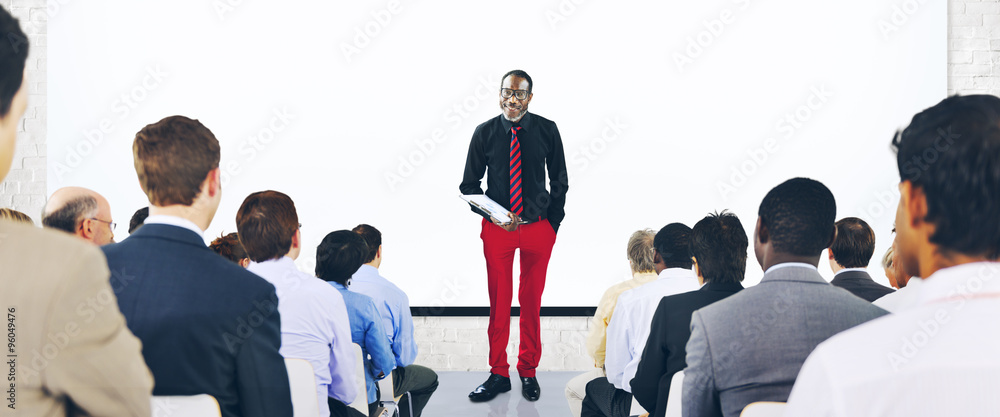 Wall mural business people seminar meeting conference concept - Wall murals