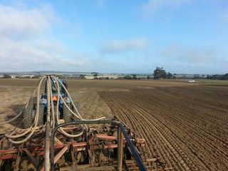 Tractor seeding