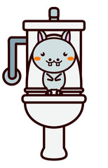 トイレと動物シリーズ