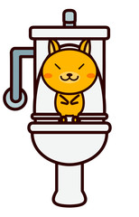 トイレと動物シリーズ