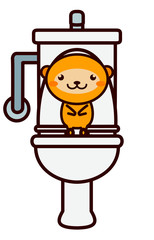 トイレと動物シリーズ