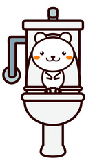 トイレと動物シリーズ