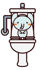 トイレと動物シリーズ