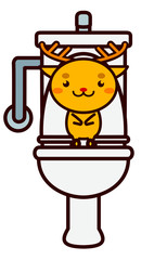 トイレと動物シリーズ