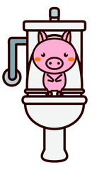 トイレと動物シリーズ