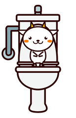 トイレと動物シリーズ