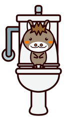 トイレと動物シリーズ