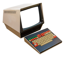 vintage computer isolated