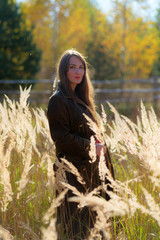 bright autumn portrait