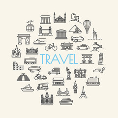 background travel, vacation, famous places Transportation and Ve