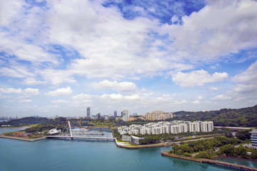 Naklejka premium Landscape of Singapore