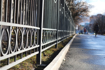 Street wrought fence