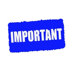 important white stamp text on blood drops blue Background