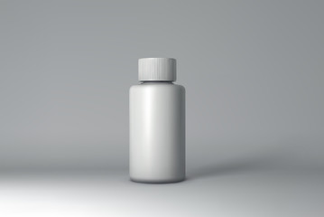 Plastic Bottle Packaging Mock-up. Vector Illustration