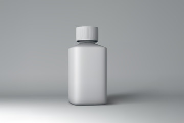 Plastic Bottle Packaging Mock-up. Vector Illustration