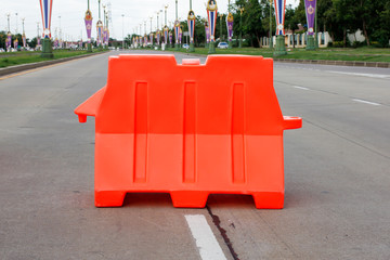 The orange barrier