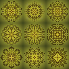 Vector ethnic mandala