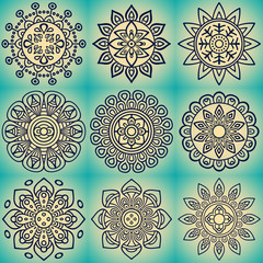 Vector ethnic mandala