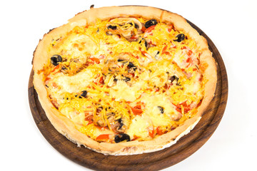 pizza isolated in studio