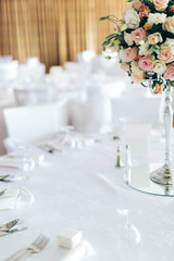 Beautiful decoration on wedding table