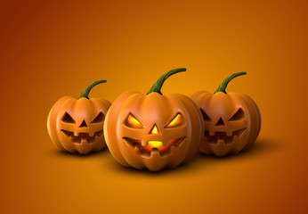 Halloween Pumpkins. Jack Lanterns.