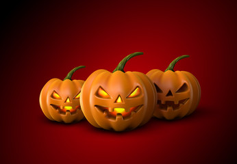 Halloween Pumpkins. Jack Lanterns.