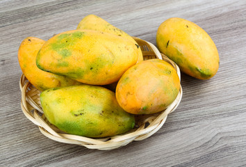 Ripe yellow mango
