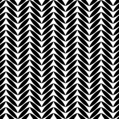 Seamless black and white decorative vector background with abstract figures