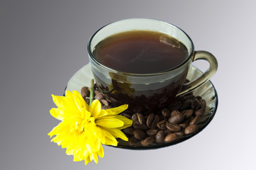 Coffee and flower