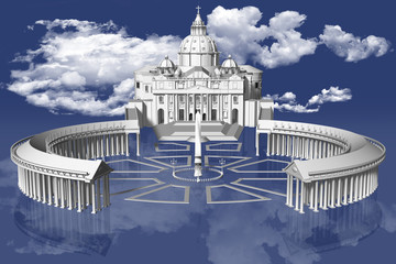 San Pietro_004
Piazza San Pietro in Città del Vaticano sospesa fra terra e cielo.