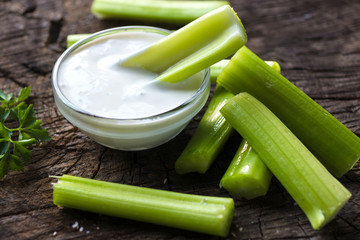 Celery sticks with  dip © Daniel Vincek