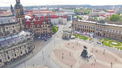 Zwinger Palace (Der Dresdner Zwinger) Art Gallery of Dresden, which was almost completely destroyed during the Second World War. Saxony, Germany.