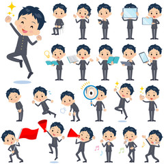 school boy gakuran 2／同じシリーズはtoyotoyoポートフォリオ内から「親しみ　デフォルメ」と検索してください