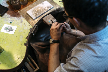 Goldsmith working