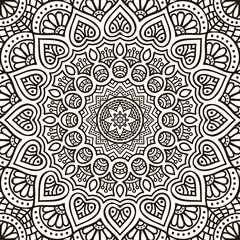 Fototapeta premium Mandala. Coloring page
