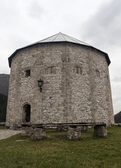 Fototapeta na wymiar Medieval fortified building in Travnik 10