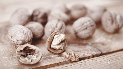 Nut still life. Food ingredienеs abstract backgrounds