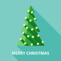 Background with christmas tree