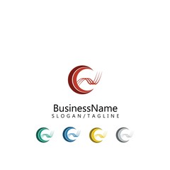 finance vector logo icon