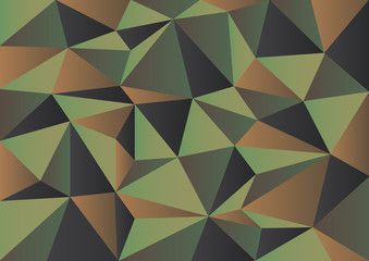 Abstract Vector Military Camouflage Background Made of Geometric Triangles Shapes