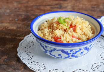 Bowl of egg fried rice