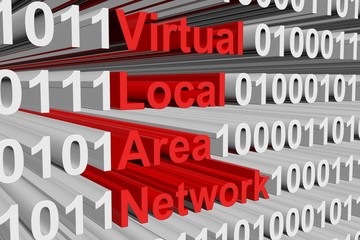 Virtual Local Area Network is presented in the form of binary code