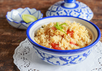 Bowl of egg fried rice