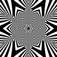 Black and White Background. Abstract Vector Illustration.