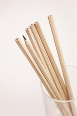 Close-up image of pencils.Shallow depth of field composition and